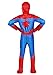 Marvel Spider-Man Official Youth Halloween Costume - Premium Quality Padded Jumpsuit with Pull On Fabric Mask (S) Red