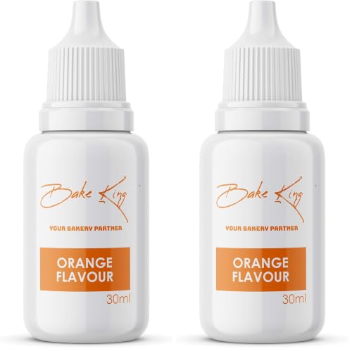 Image of BAKE KING Orange Flavour Essence 30ml | Baking Essential Ideal for Cakes, Jams, Cookies, Ice Creams, Chocolate (Pack of 2)