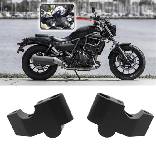 Collier serrage surélevé guidon moto Eliminator 500 rehausseur support extension guidon