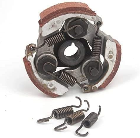 Juego de placas de embrague con muelles para 2 tiempos, 47 cc, 49 cc, motor de bolsillo, mini quad, ATV para niños, color negro