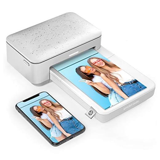 HP Sprocket Studio - Impresora fotográfica portátil (tecnología de sublimación del Color, Bluetooth, 10 x 15 cm Impresiones)