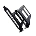 Luejnbogty PCI Slot 2.5Inch IDE/SATA/SSD/HDD Rear Panel Mount Bracket Hard Drive Adapter Tray with Half-Height Profile Bracket, Black, 500011873A2