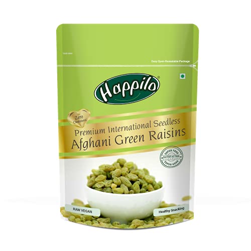 Image of Happilo Natural Premium Whole Cashews, 200G & Premium Seedless Afghani Green Raisins 200G, fresh