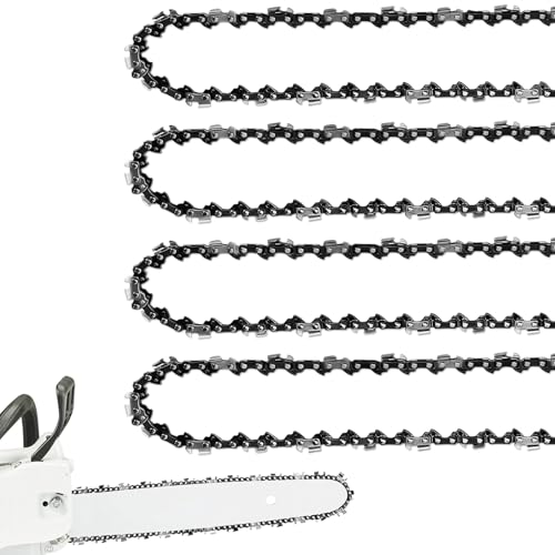 4 Pack Chainsaw Chain for 20 Inch Bar, .325" Pitch, .050'' Gauge, 80 Drive Links Fits Husqvarna 450 Rancher Craftsman Jonsered and more