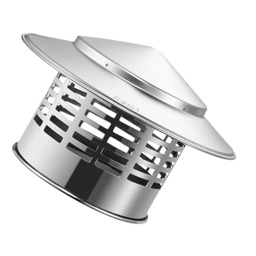 Cappello Camino, Terminale Camino In Acciaio Inox, Cappello Antipioggia Per Tubi Del Forno, Resistente Alla Pioggia, Agli Insetti E Agli Uccelli, Facile Da Installare(100mm (3.94 in))
