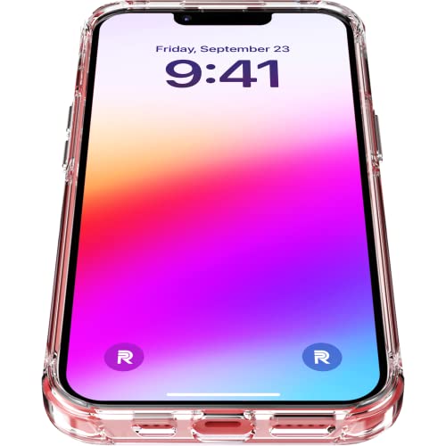 Rebel Phone Clear Iphone 13 Case [Crystal Series Gen-3] Magsafe Compatible, Non-Yellowing, Protective Shockproof Bumpers, Metal Buttons, Slim Fit Grip, 6.1 Inch 2021 (Crystal Clear) #TOP3