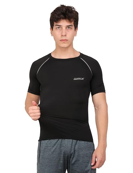 Image of WMX Men's Round Neck Regular Dry Fit Gym Sports T-Shirt
