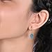 Gempires Neon Apatite Gemstone Earrings Raw Crystal Handmade Jewelry Hypoallergenic Gold Plated Lightweight Western Fashion Jewelry For Women