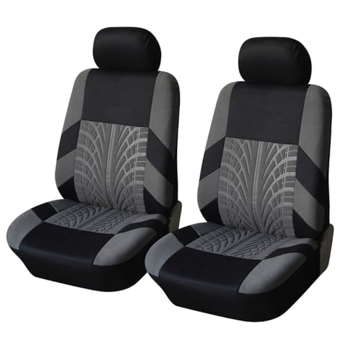 KLBVFDYAN Coche Juegos de Funda de Asiento para Citroen C4 Coupe I 2004 2005 2006 2007 2008 2010, Auto Tela Delanteros Y Traseros Cubreasientos Juegos Protección Interior,A/2 Seats A/Grey