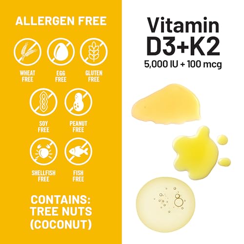 NatureWise Vitamin D3 5000IU + K2 MK-7 100mcg Supplement, 30 Softgels - image 7