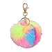 FGXY Portachiavi Pompon, Portachiavi A Forma Di Pompon Con Palline E Ciondolo A Forma Di Borsa, Morbidi Da Toccar, Palline Soffici Di Coniglio In Finta Pelliccia Di Pon, Per Borse, Chiavi, Auto