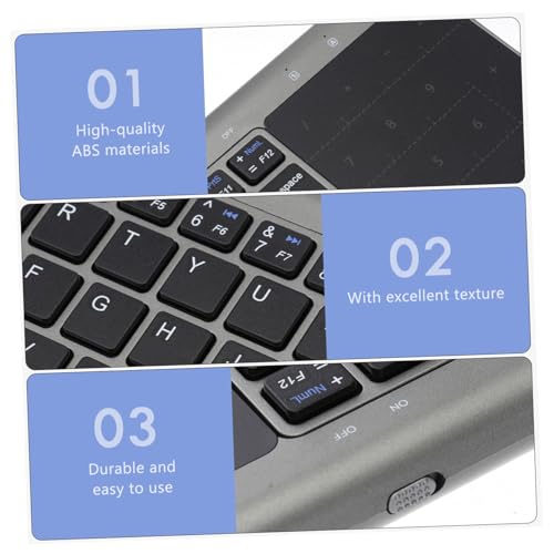 Clavier sans fil bureau et PC portable compact avec pavé tactile