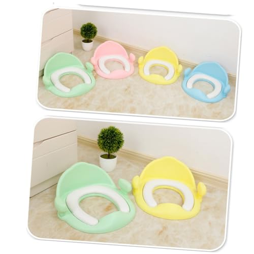 Beatifufu Boy Girl Toilet Trainer Ring Non-slip Surface for Toddlers Environmentally Friendly Compatible with All Toilets Green Training Seat