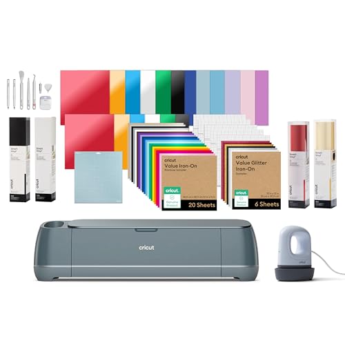 Cricut Maker™ 4 bundle Ultimate 2026, macchina da taglio Smart, taglierina vinile DIY professionale e fustellatrice per tessuto, pelle, Vinyl e molti altri materiali
