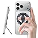 EWA MagOne 3rd Gen [Compatible with MagSafe] Phone Grip Stand with Finger Strap, Removable Magnetic Ring Holder Kickstand Loop for iPhone 17,16,15,14,13,12 Series (Black)
