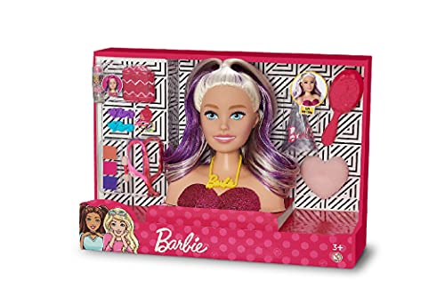 Pupee Barbie Styling Head Faces, Rosa, Busto, 14 peças