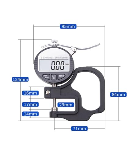 Calibrador digital para medir espesores 0.001 mm miniatura 2