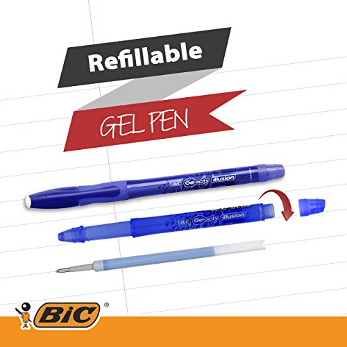 Bolígrafo BIC Gel-ocity Illusion 0.7 mm Pack 12 Negro miniatura 3