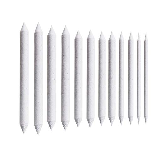 Blending Stumps and Tortillions Set Art Blenders with Sandpaper Pencil Sharpener Pencil Extension Tool Kneaded Eraser Sketching Drawing Blending Tools for Artist Students Shading Portrait (12 Pieces)