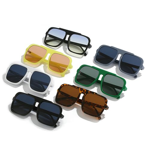 Fashion Oversized Square Women Sunglasses Vintage Punk Men Outdoor Square Sunglasses Eyewear Shades UV400 N474