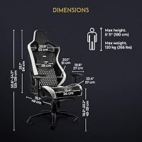 noblechairs Epic Echtleder Gaming Stuhl - schwarz/weiß/rot – Ansicht 2