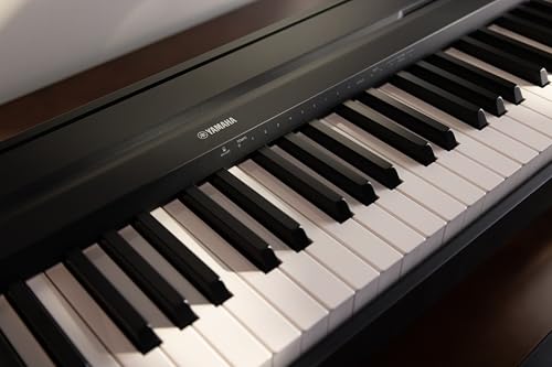 Image of Yamaha P-143 Digital Piano Bundle, Includes 88-Key Weighted Musical Keyboard, Stand, Bench, Music Rest, and Sustain Foot Switch (P143LXB) | 88 Ghc Weighted Keys, Cfiiis Grand Voice, Includes L-100b Stand, PKBB1 Bench, Music Rest, Sustain Switch