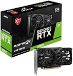 MSI GeForce RTX 3050 Ventus 2X 6G OC Carte graphique de jeu - 6GB GDDR6, 1492 MHz, PCI Expression Gen 4, 96-bit, 1x DP (v1.4a), 2X HDMI 2.1 (Appui 4K)