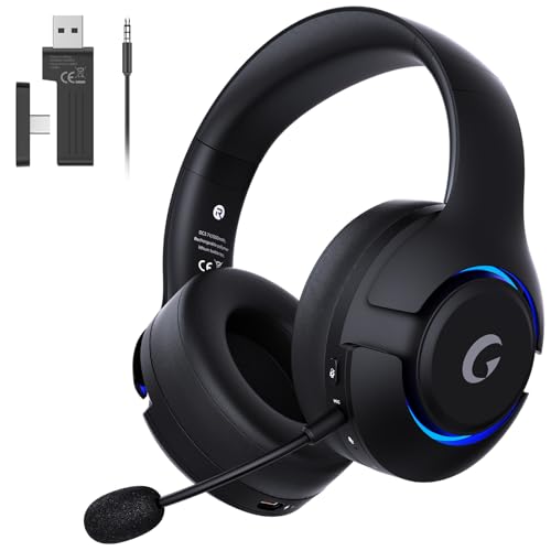 Gtheos Wireless Gaming Headset for ps5, ps4, Elden Ring, PC,