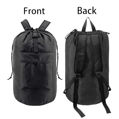 Mochila de lavandería portátil y ligera para ropa de campus universitario 8
