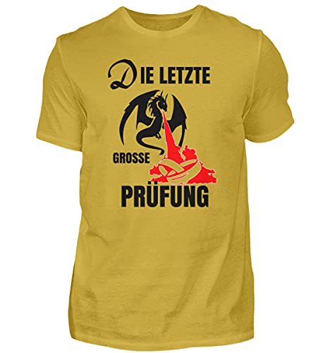 T-shirt haut de gamme homme Der letzten Grosse Prüfung fini les vêtements ternes or jaune XL