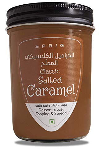 Image of S P R I G Sprig All Natural Bourbon Vanilla Extract Bottle, 50 ml & Classic Salted Caramel Rich and Sticky, 290g (34640920)