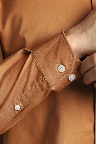 Image of Louis Philippe Mens Cotton Solid Slim Fit Shirt
