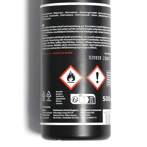 Audi 89A096322 Enteiser Fensterscheibenenteiser 500ml Winter Enteiserspray Scheibenenteiser