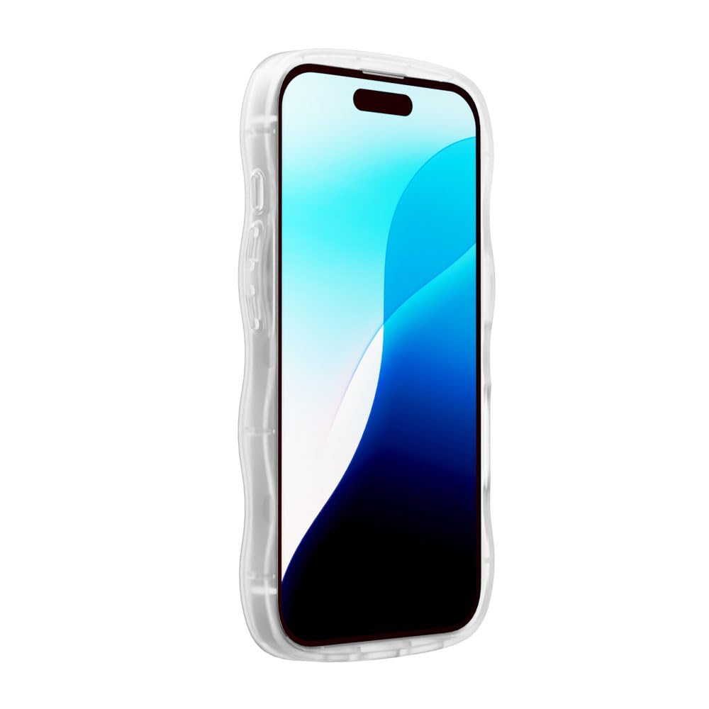 iPhone16 用 ウェーブケース クリア PG-24AWTP01CL