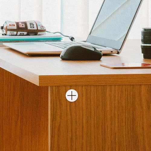 ARTIBETTER Tapones Flexibles de Escritorio para Orificio de Cable, 20 pzas, 25mm, Cubierta para Agujero de Cable, Organizador de Cables para Escritorio, Protección para Cables, Blanco miniatura 3