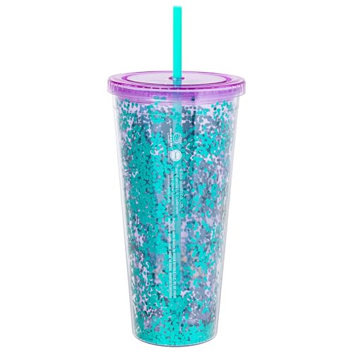 Image of Silver Buffalo Sanrio Hello Kitty Summer Pineapple, Plastic Cold Cup, 32oz | Bod Ready, Swimsuit, Confetti, Includes Lid and Straw, 0.95 Liters