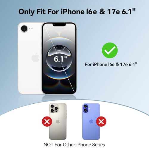 Funda de carga recargable compatible con iPhone 16e de 6.1 pulgadas 2