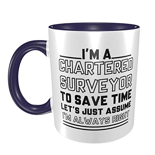 Taza de café con texto "I'm a Chartered Surveyor to Save Time" con texto "I'm A Chartered Surveyor to Save Time" - Taza de café con texto "I'm A Chartered Surveyor to Save Time" - Imagen 3