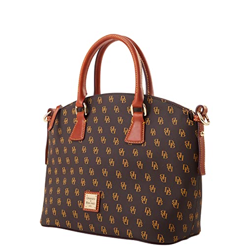 Dooney & Bourke Handbag, Gretta Domed Satchel – Brown Tmoro
