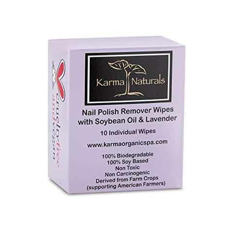 Karma Organic Natural Nail Polish Remover Wipes Cover