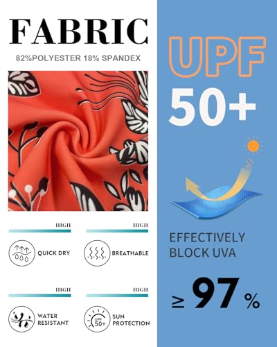 WOWENY Women Rash Guard Ruffle Sleeveless Swim Shirts Sun Protection Swimsuit Top Bathing Suit No Bottom4