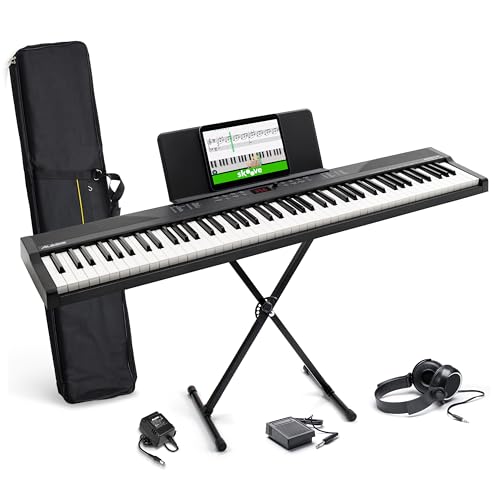 Alesis 88 Key Keyboard Piano with 480 Sounds, Speakers,...