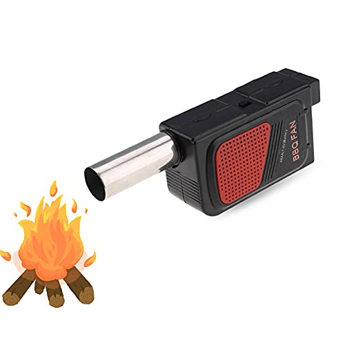 Acogedor Fire Blower, Portable Handheld Outdoor Cooking Electricity BBQ Fan Air Blower, Quickly Heats Up BBQ Fires, for Outdoor Camping, Picnic, Grill, Barbecue, etc