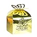 50 unidades Cajas de regalo para dulces con diseño de cruz hueca, caja del caramelo de mariposa para boda, bautizo,fiesta de bienvenida al bebé, decoración de favores para Chocolates, Pequeños Regalos