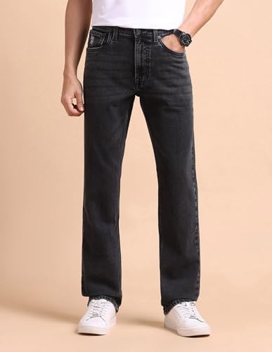 Image of U.S. Polo ASSN. Denim Jeans for Men - Slim Straight Fit, Mens Jeans for Office & Regular Wear