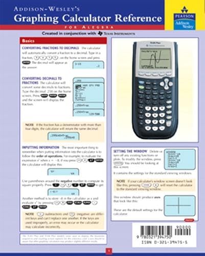 Eeg Math Reference Card Graphing Calc Reference Card: Buy Online at Best Price in Egypt - Souq ...