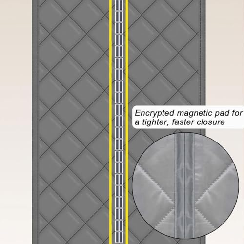 Rideau de porte isolant thermique pour balcon et entrée de maison