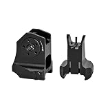 Tactical Fixed Front Rear Iron Sight Combo Set,D Scope Sight...