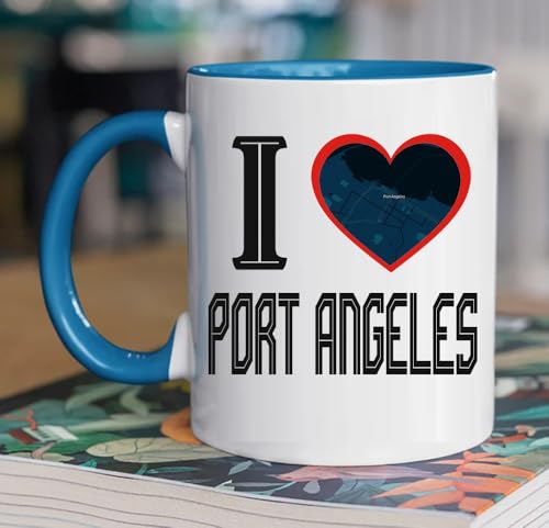 Port Angeles WA Map Coffee Mug 11oz Hometown Gift