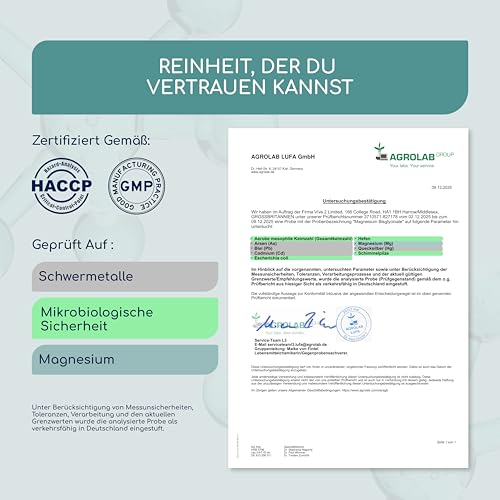 Magnesiumbisglycinat Kapseln - 450 mg elementares Magnesium pro Tag - 240 Kapseln, hochdosiert - hohe Bioverfügbarkeit & Premium… – Ansicht 6